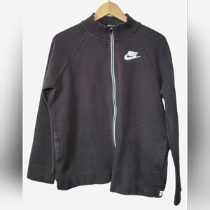 Nike Women’s Size Large L LG Full Zip Black Long Sleeve Hoodie Sweater Jacket